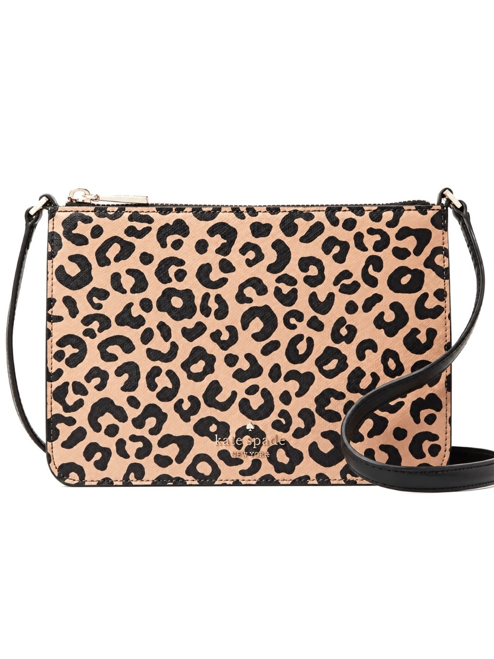 Kate Spade Darcy Slim Leopard Print Fall Crossbody MSRP $249